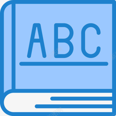 Abc51学校蓝色图标图标