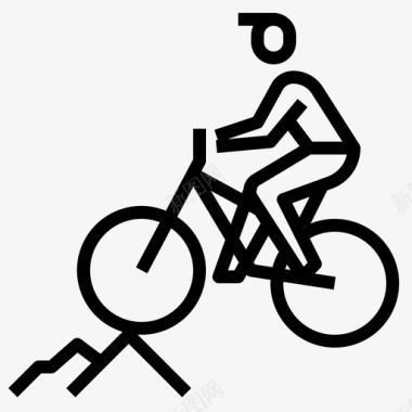 极限自行车山地图标图标