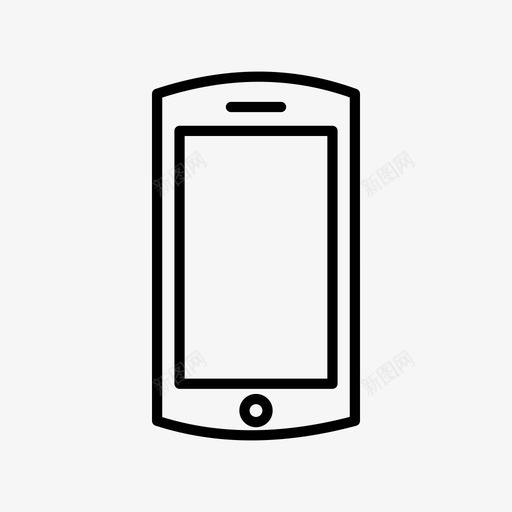 手机通讯iphone图标svg_新图网 https://ixintu.com iphone 手机 触摸屏 通讯