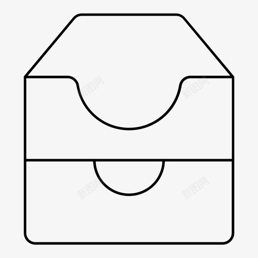 档案盒子柜子图标svg_新图网 https://ixintu.com 托盘 抽屉 文件 柜子 档案 盒子