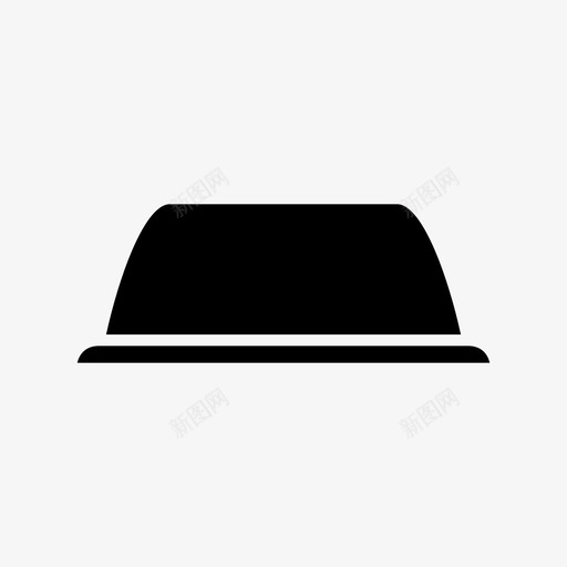 帽子帽檐休闲图标svg_新图网 https://ixintu.com 休闲 夏季 帽子 帽檐 时尚 服装 标志