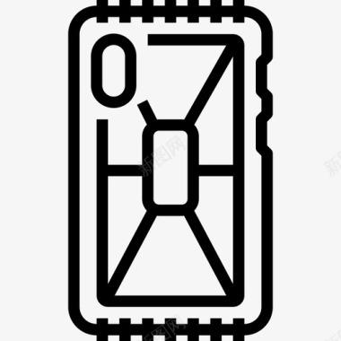 手机壳小工具3线状图标图标