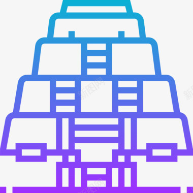 金字塔墨西哥11坡度图标图标
