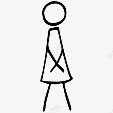 贴身女厕人图标图标