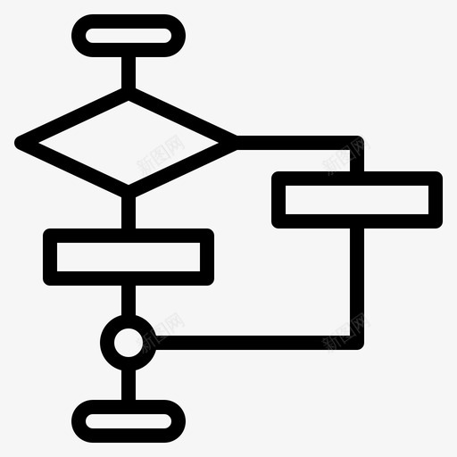 算法图表流程图图标svg_新图网 https://ixintu.com 图表 图表和图表 流程图 程序 算法 结构