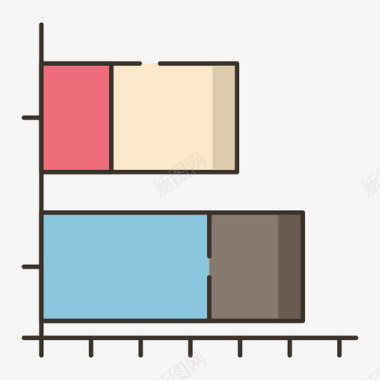 条形图信息图4线颜色图标图标