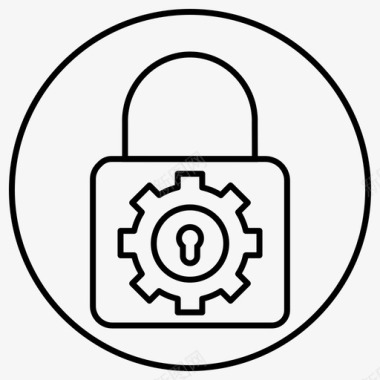 配置安全性锁定保护图标图标