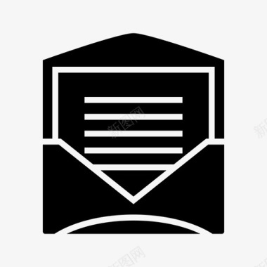 信件联系人文件图标图标