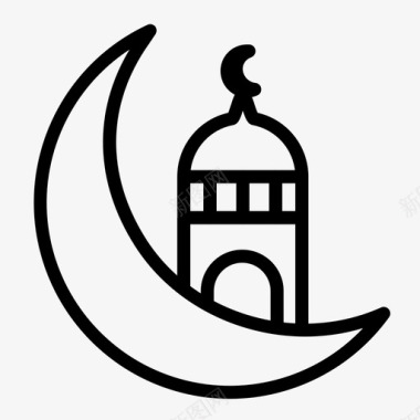 面具伊斯兰教清真寺图标图标