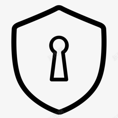 钥匙罩保险锁图标图标