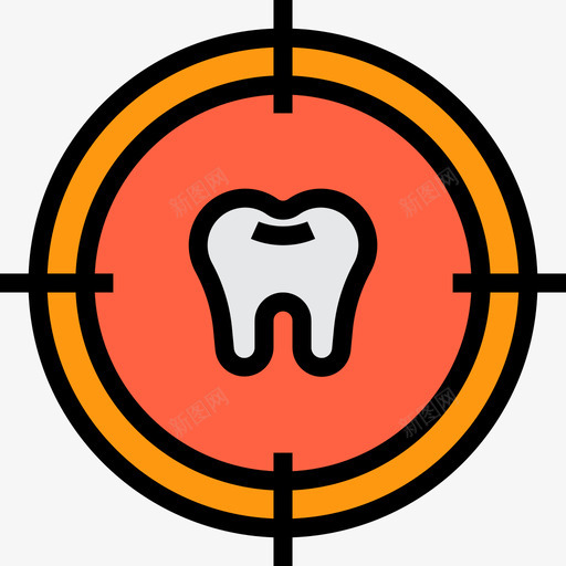 牙齿牙齿35线形颜色图标svg_新图网 https://ixintu.com 牙齿 线形 颜色