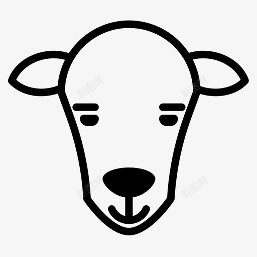 绵羊动物44直系图标svg_新图网 https://ixintu.com 动物 直系 绵羊