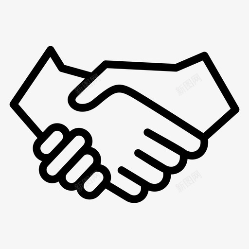 握手协议业务图标svg_新图网 https://ixintu.com 业务 交易 会议 协议 合作关系 握手