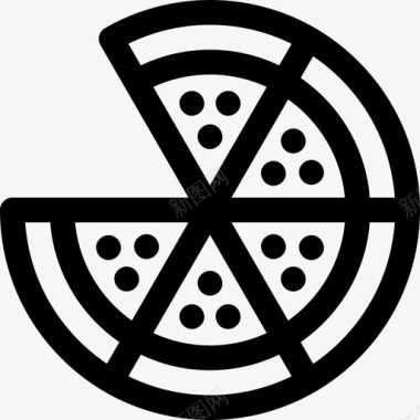 披萨欧洲直系图标图标