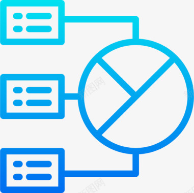 饼图图表6渐变图标图标