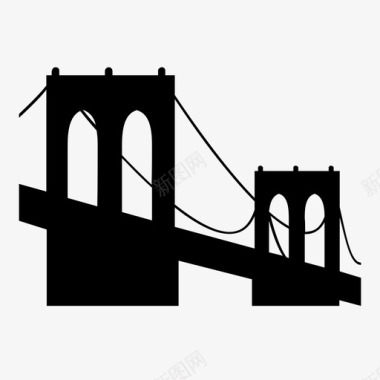 布里奇布鲁克林布鲁克林大桥图标图标