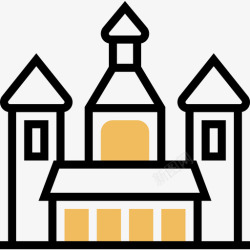 蒂米蒂米什瓦拉东正教大教堂地标14黄影图标高清图片