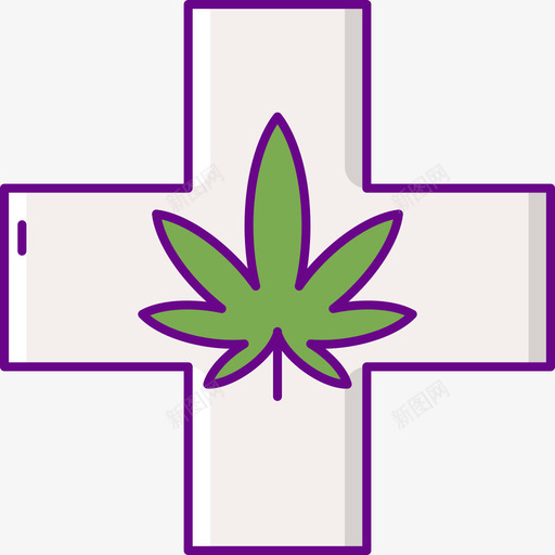 大麻大麻4线性颜色图标svg_新图网 https://ixintu.com 大麻 线性 颜色