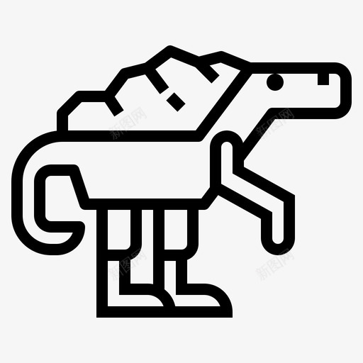乌拉龙恐龙5直系图标svg_新图网 https://ixintu.com 乌拉 恐龙 直系