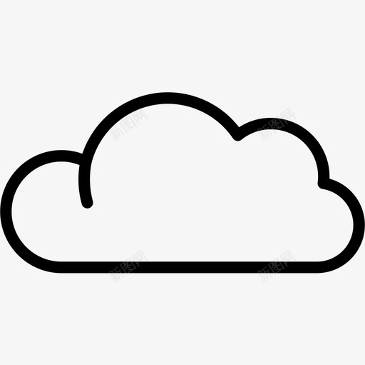 云217号天气线性图标svg_新图网 https://ixintu.com 217号 天气 线性