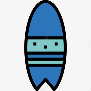 冲浪板驱动器2线性颜色图标图标