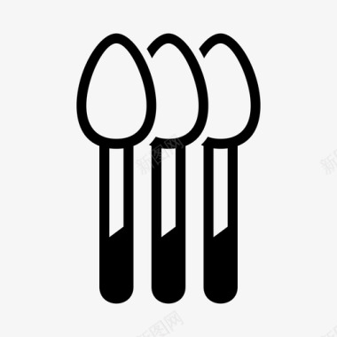 勺子晚餐食物图标图标