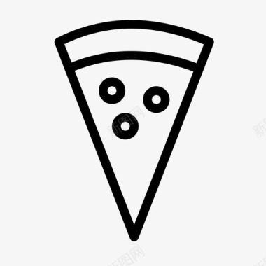 披萨片吃快餐图标图标