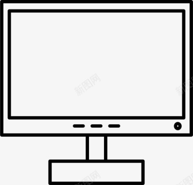 液晶显示器电脑娱乐图标图标