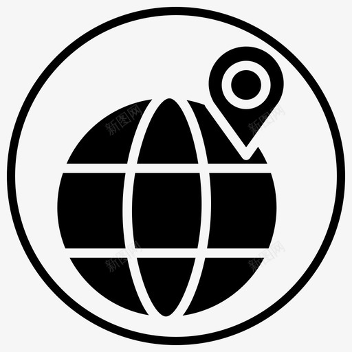 全球物流国际货运国际交货图标svg_新图网 https://ixintu.com 全球物流 国际交货 国际货运 物流2blackfillcircle