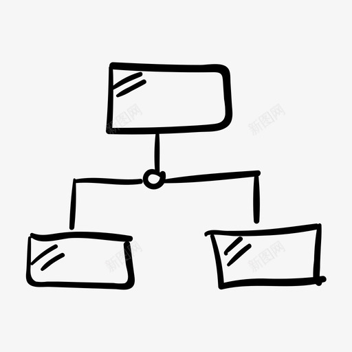 组织图简单商业手绘图标svg_新图网 https://ixintu.com 商业 手绘 标记 简单 组织 草图