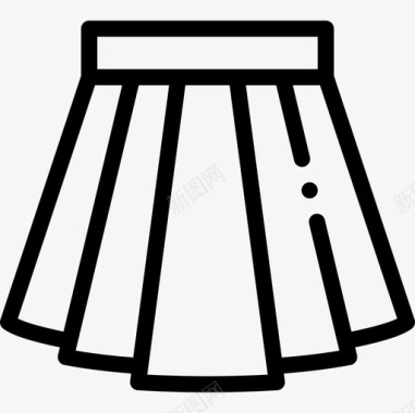 裙子秋季配件直线型图标图标