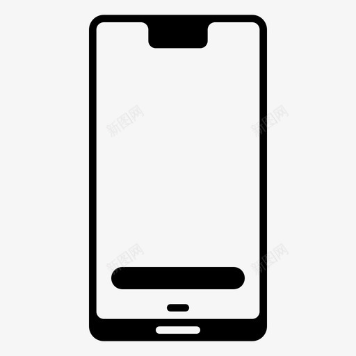 智能手机安卓手机图标svg_新图网 https://ixintu.com notch 安卓 小工具 手机 智能手机 移动