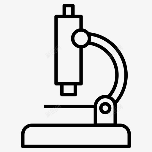显微镜生物学实验室设备图标svg_新图网 https://ixintu.com 图标 实验室 工具 教育 显微镜 生物学 研究 科学 设备