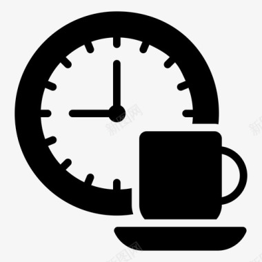 早咖啡时间早餐咖啡咖啡休息时间图标图标