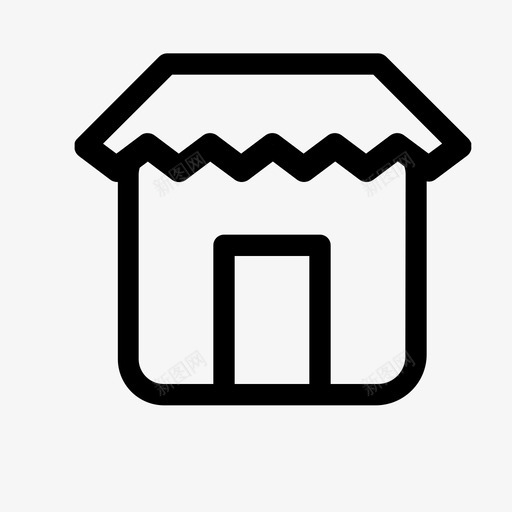 市场家庭商店图标svg_新图网 https://ixintu.com 商店 家庭 市场 概要 用户