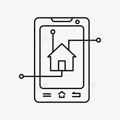 智能家居建筑与城市电路图标svg_新图网 https://ixintu.com 家庭自动化 建筑与城市 智能家居 智能手机 电路 遥控