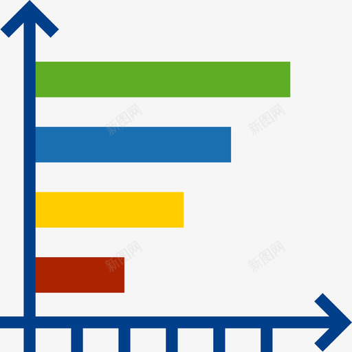 条形图图表2平面图图标svg_新图网 https://ixintu.com 图表2 平面图 条形图