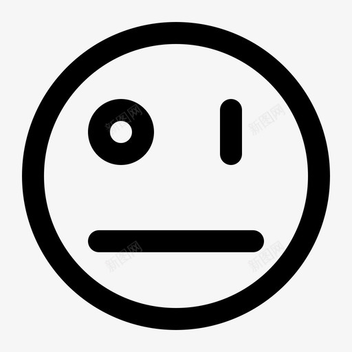 无语表情符号脸图标svg_新图网 https://ixintu.com 无语 笑脸 符号 表情 轮廓