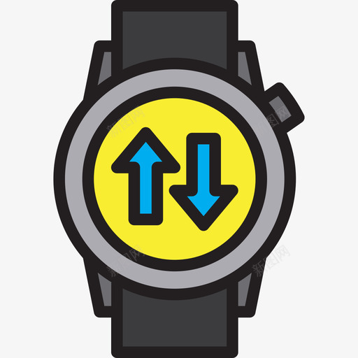 智能手表智能手表9线性颜色图标svg_新图网 https://ixintu.com 手表 智能 线性 颜色