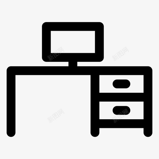 醒目的桌椅木制家具图标svg_新图网 https://ixintu.com 木制家具 桌椅 目的 醒目