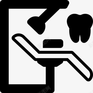 牙医椅正畸口腔科图标图标