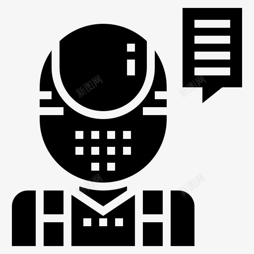 机器人顾问人工智能助理图标svg_新图网 https://ixintu.com 人工智能 助理 字形 机器人 科技 聊天 金融 顾问
