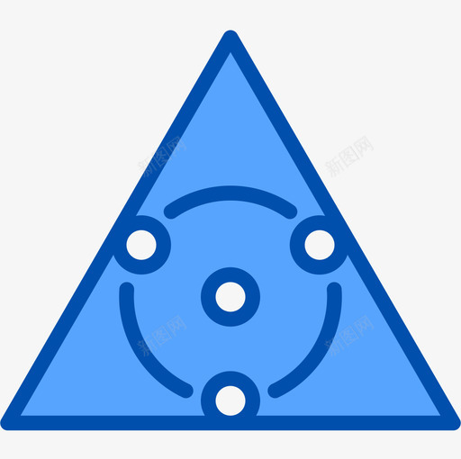 几何数学5蓝色图标svg_新图网 https://ixintu.com 几何 数学 蓝色