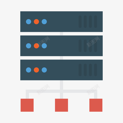 数据库业务管理60扁平图标svg_新图网 https://ixintu.com 业务管理 扁平 数据库