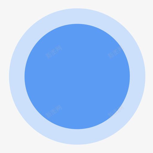 蓝色圆圈图标免费下载