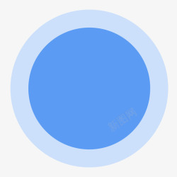 蓝色海浪图标蓝色圆圈高清图片