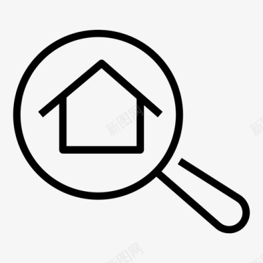 搜索房屋查找住宅图标图标