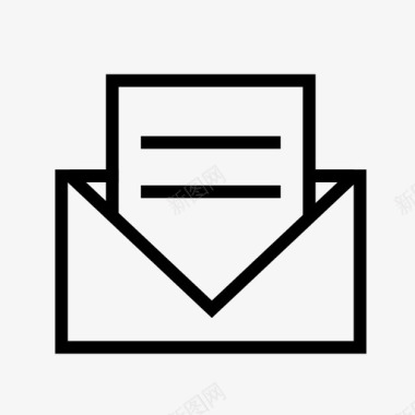 请柬电子邮件信封图标图标