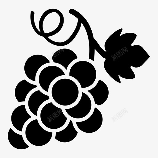 采购产品葡萄串果葡萄水果图标svg_新图网 https://ixintu.com 串果 水果和蔬菜 葡萄园 葡萄水果 葡萄酒水果 采购产品葡萄