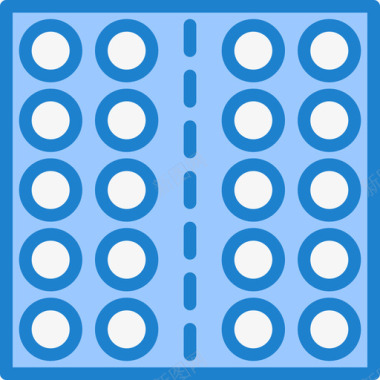 避孕药保健29蓝色图标图标